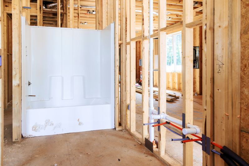 Bathroom plumbing installation